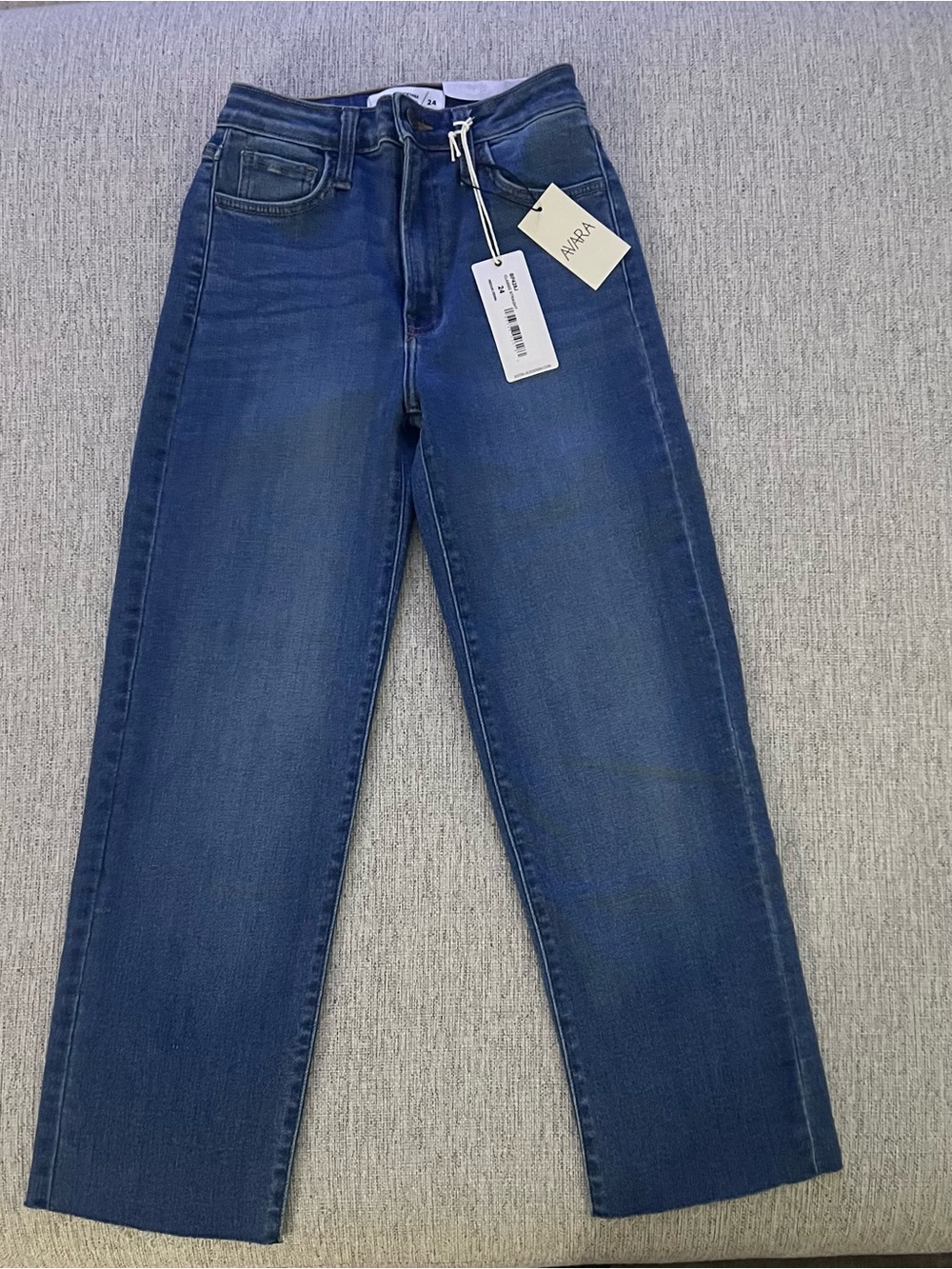 Just Black Straight Leg Jeans in Dark Blue Wash